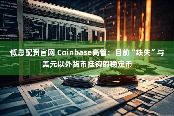低息配资官网 Coinbase高管：目前“缺失”与美元以外货币挂钩的稳定币